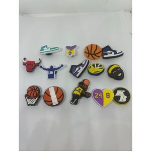 Set of 14 Basketball Shoe Charms / Bag Charms – NBA, Sneakers & Hoops